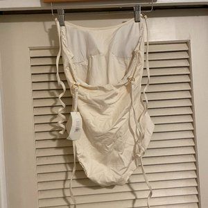 Anthropologie Dippin Daisy's Astrid One Piece Swimsuit in Dove